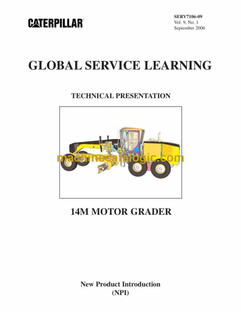 Cat 14M Motor Grader Training Manual