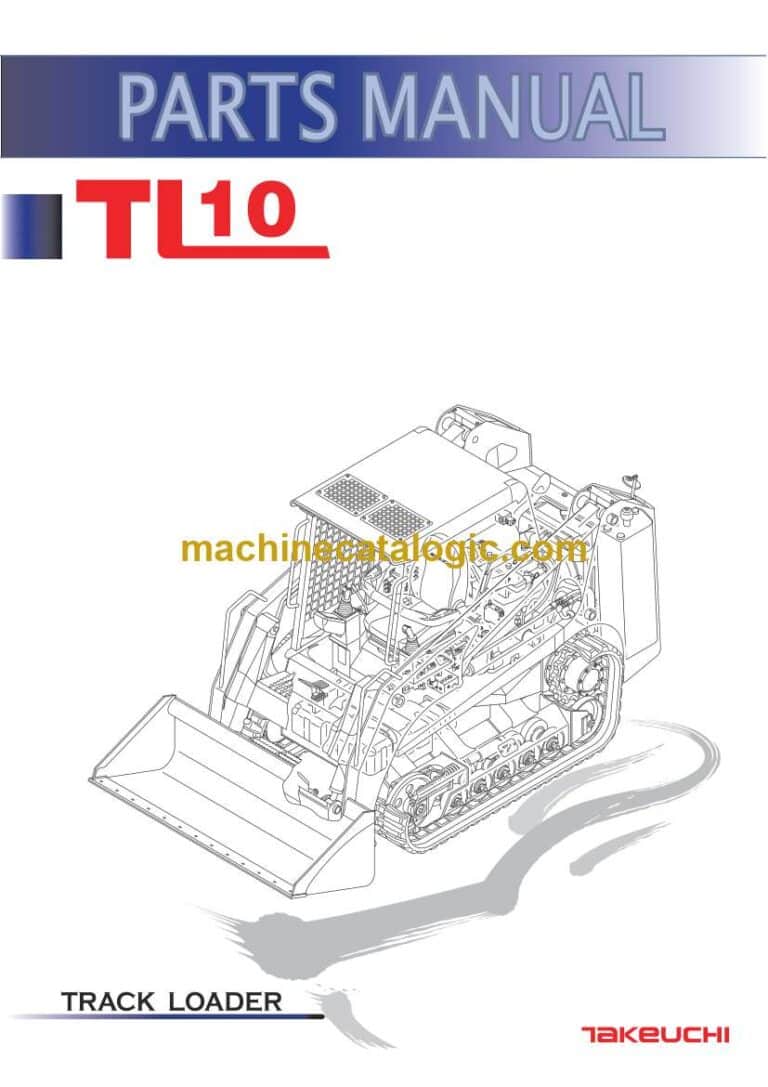 Takeuchi TL10 Track Loader Parts Manual (BU6Z003-12-B)
