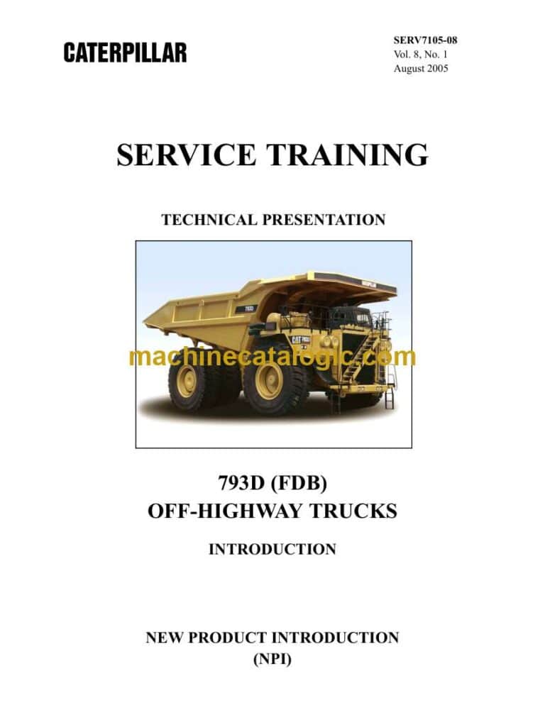 Cat 793C 4AR Off-Highway Truck Training Manual (SESV1682)