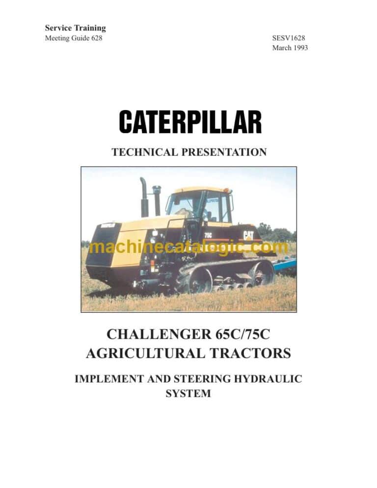 Cat Challenger 65C, 75C Tractors Training Manual (SESV1628)