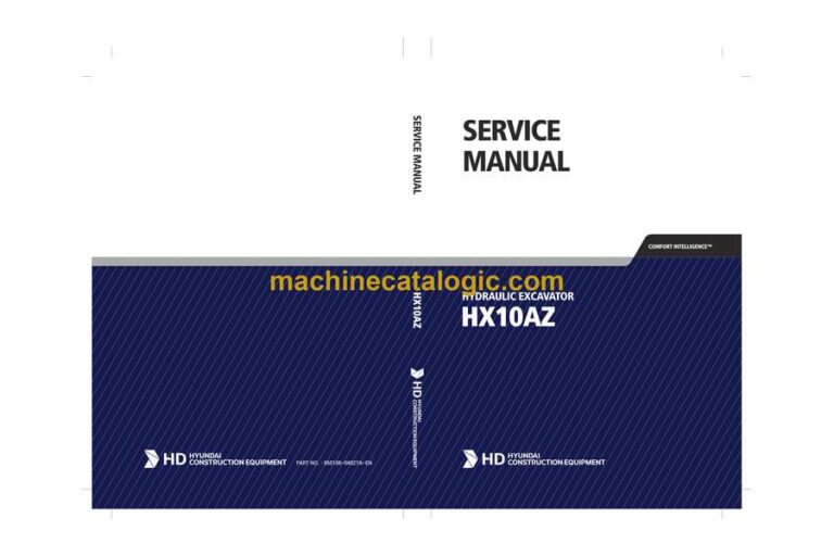 Hyundai HX10AZ Compact Excavator Service Manual (950106-04027A-EN)