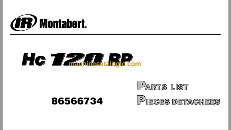 Montabert HC120 RP Parts List (86566734)
