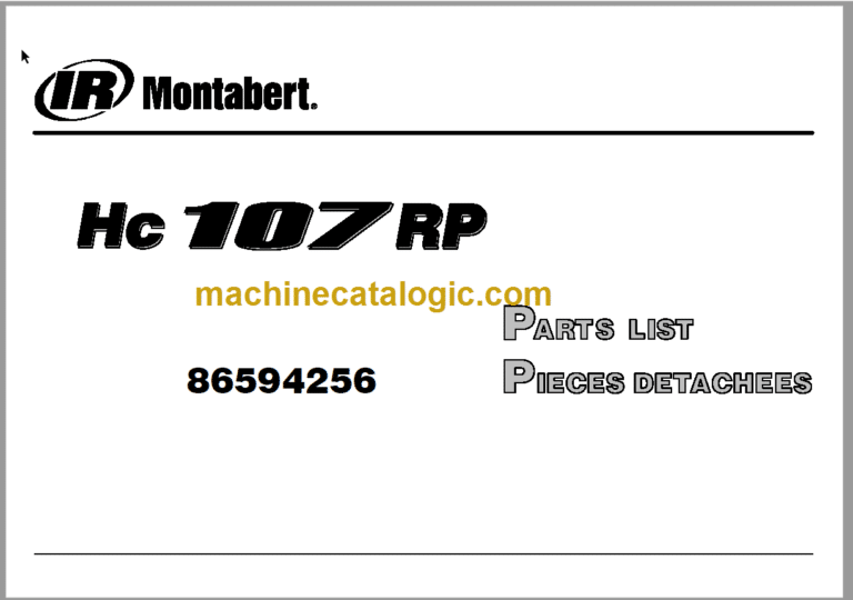 Montabert HC107 RP Parts List (86594256)