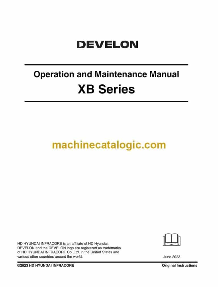 Develon XB Series Operation and Installation Manual