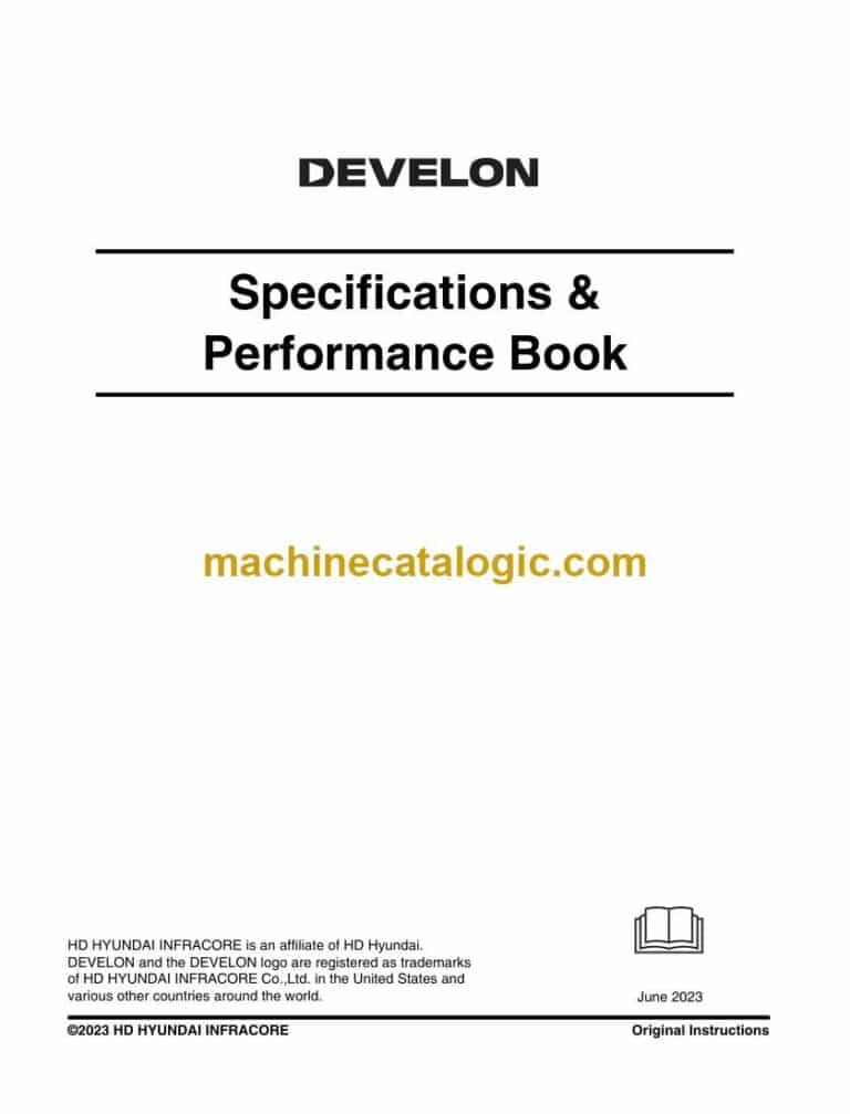Develon Specifications & Performance Book