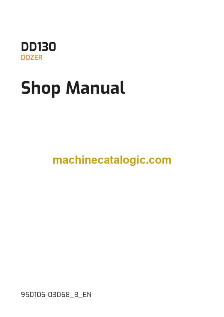 Develon DD130 Dozer Shop Manual (950106-03068_B_EN)
