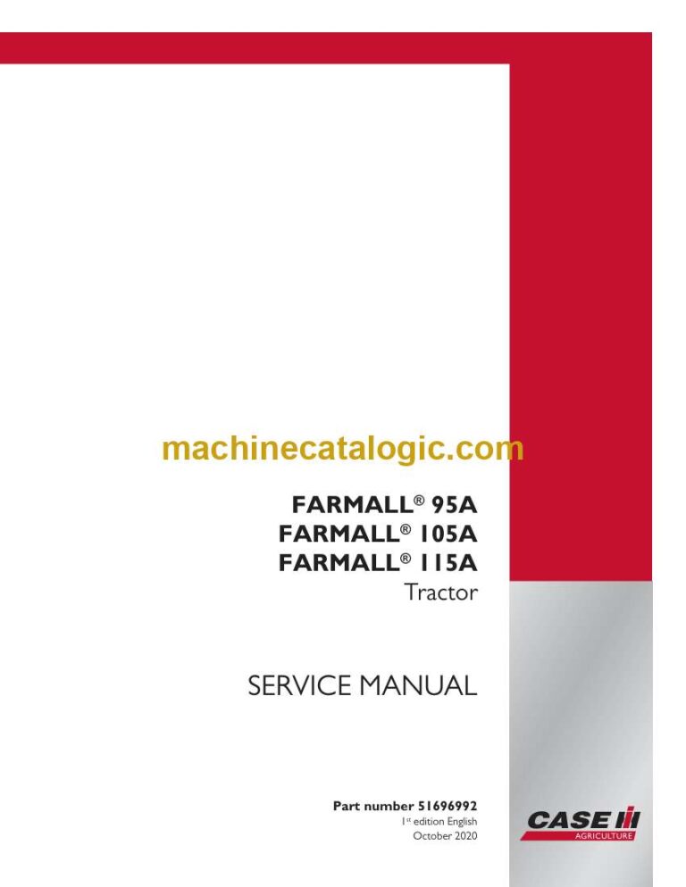 Case Farmall 105A Tractor Service Manual (51696992)