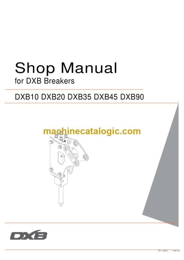 Develon DXB10, DXB20, DXB35, DXB45, DXB90 Breakers Shop Manual