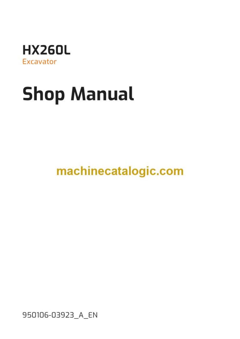 Develon HX260L Crawler Excavator Shop Manual (950106-03923_A_EN)