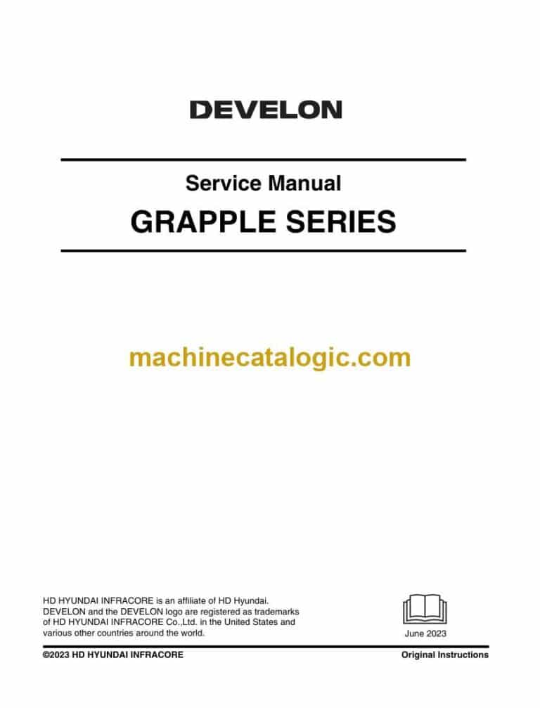 Develon Grapple Series Service Manual