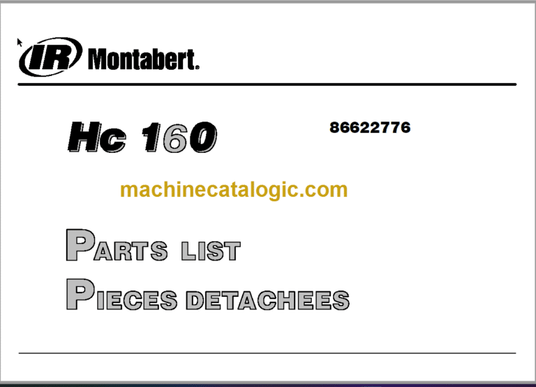Montabert 270 Workshop Manual (CPN 86576824)