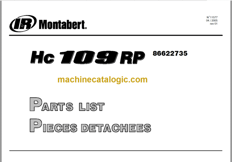 Montabert HC109 RP Parts List (86622735)