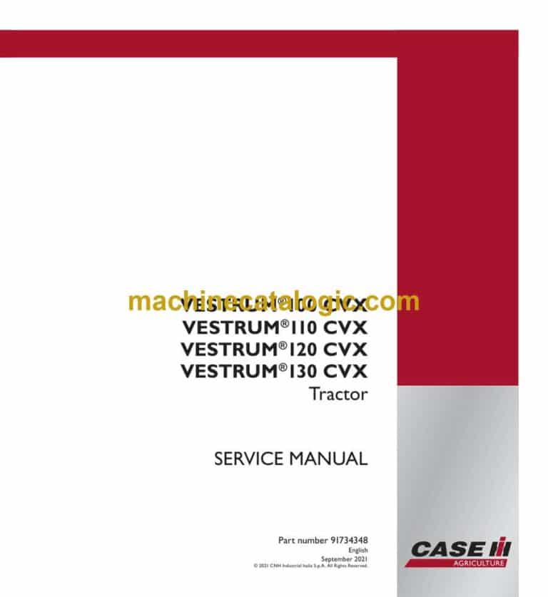 Case Vestrum 100CVX Tractor Service Manual (91734348)