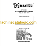 Manitou MT 1637 SL Serie 1+T+T.MU Manuel de Réparation (547109FR) (04-1999)