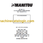 Manitou MLT 524 Manuel de Réparation (547118FR) (10-1996)