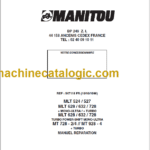 Manitou MLT 632 Mono-Ultra, Turbo Manuel de Réparation (547118FR) (10-1996)