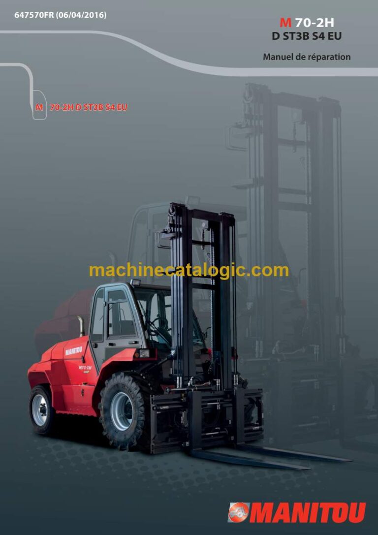 Manitou M 70-2H D ST3B S4 EU Manuel de Réparation (647570FR) (04-2016)