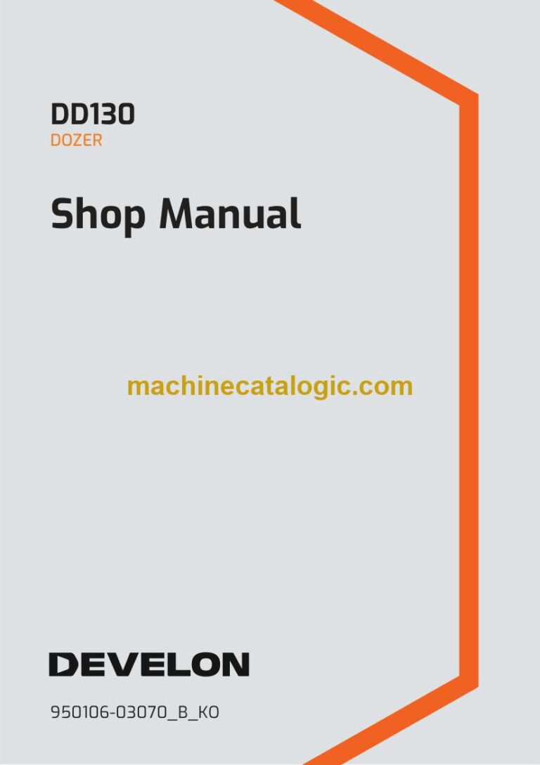 Develon DD130 Dozer Shop Manual – Korean Language (한국어) (950106-03070_B_KO)