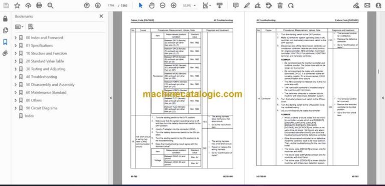 Komatsu HD785-8R Rigid Dump Truck Shop Manual (SEN06819-18) preview