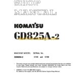 Komatsu GD825A-2 Motor Grader Shop Manual (SEBMW010715)