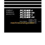 Komatsu PC30MR-5, PC30MR-5E1, PC35MR-5 Crawler Excavator Shop Manual (SEN07018-01)