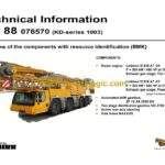 Liebherr MK 88 Mobile Construction Crane Technical Information and BMK Components Manual (Carrier) (SN 076618)