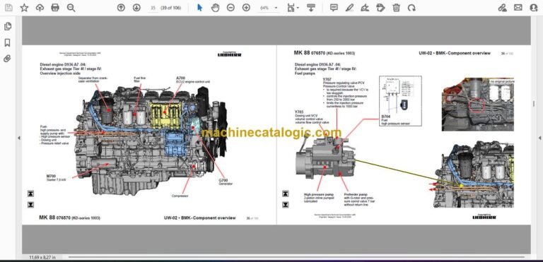 Liebherr MK 88 Mobile Construction Crane Technical Information and BMK Components Manual (Carrier) (SN 076618) preview