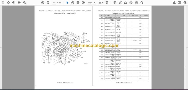 Kubota L3540HSTC-2 Mid-size Tractor Parts Manual (BKIDK5126)
