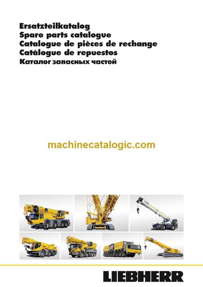 Liebherr LTM 1090-4.2 Mobile Crane Spare Parts Catalogue (SN 089640)