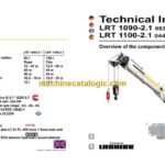 Liebherr LRT 1100-2.1 Rough Terrain Crane Technical Information and BMK Components Manual (Carrier + Superstructure) (SN 044843)
