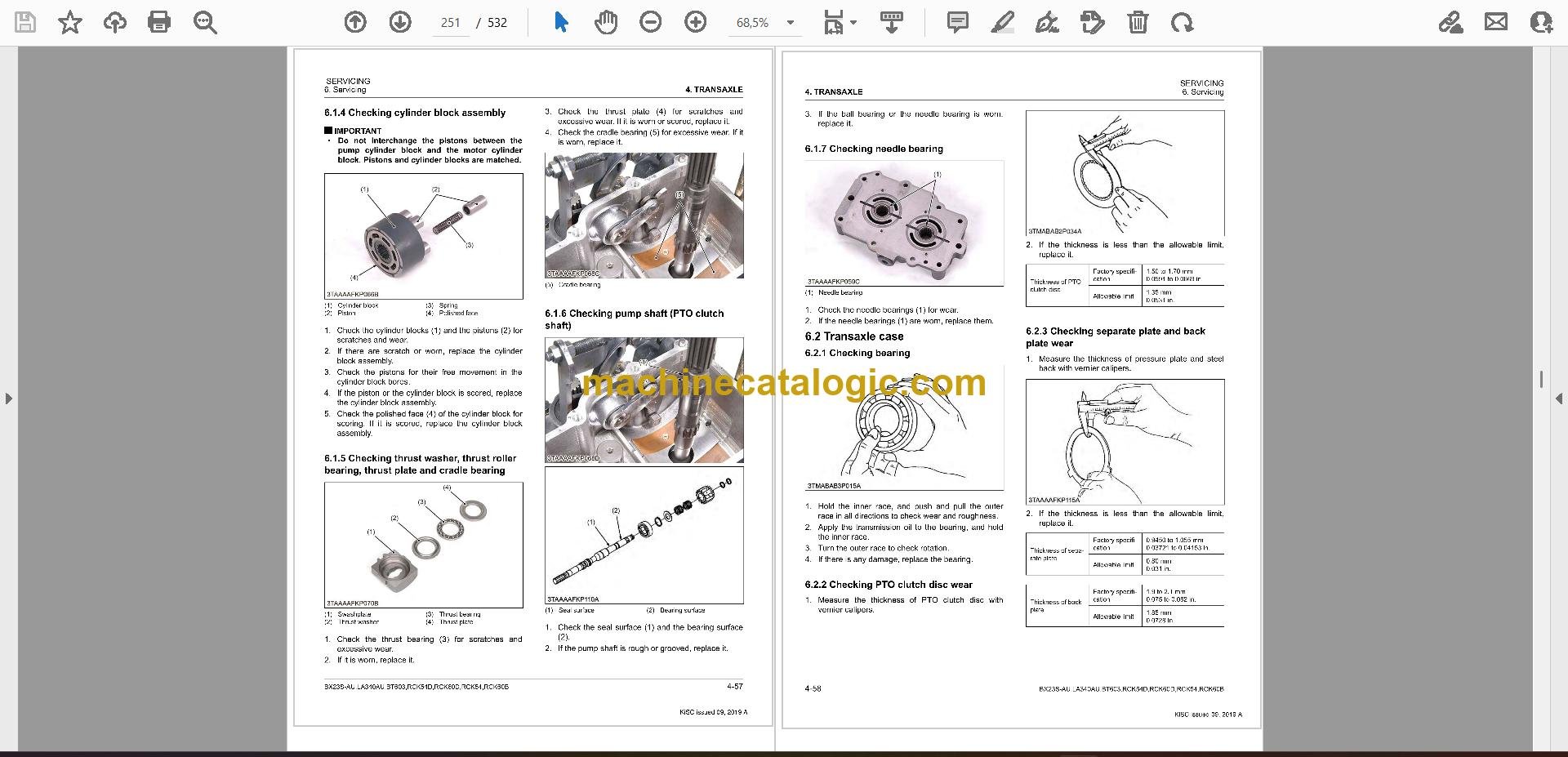 Kubota RCK54D Rotary Mower Workshop Manual