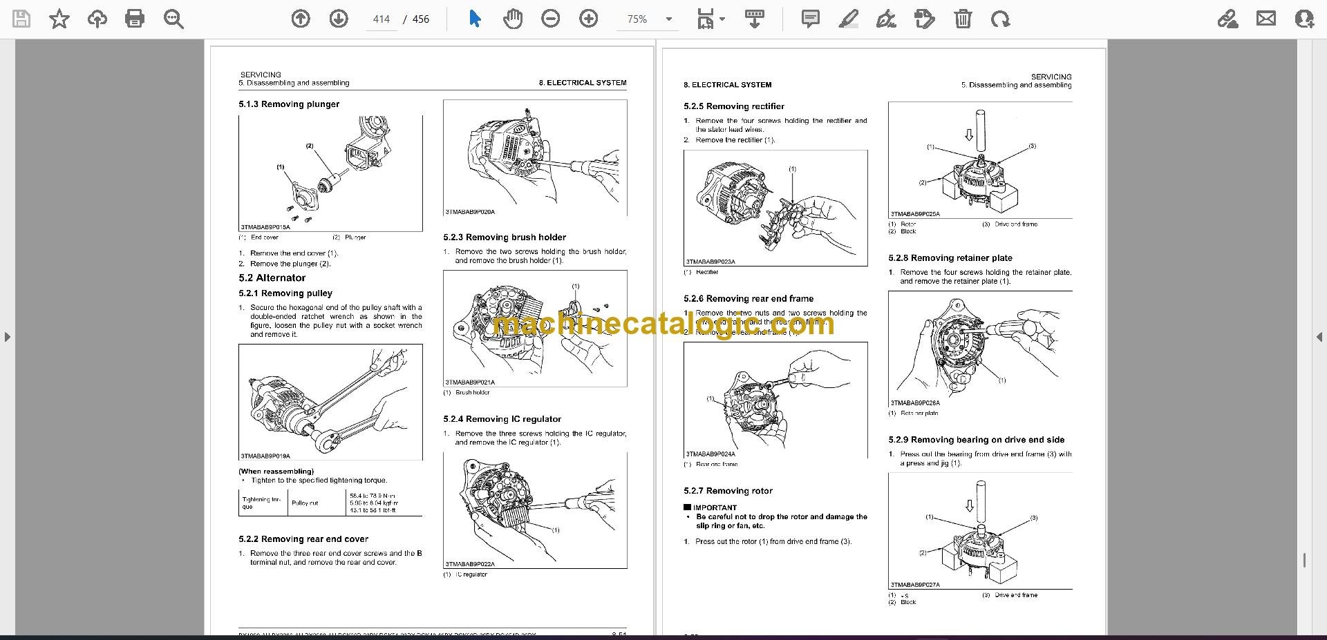 Kubota RCK54-23BX Rotary Mower Workshop Manual