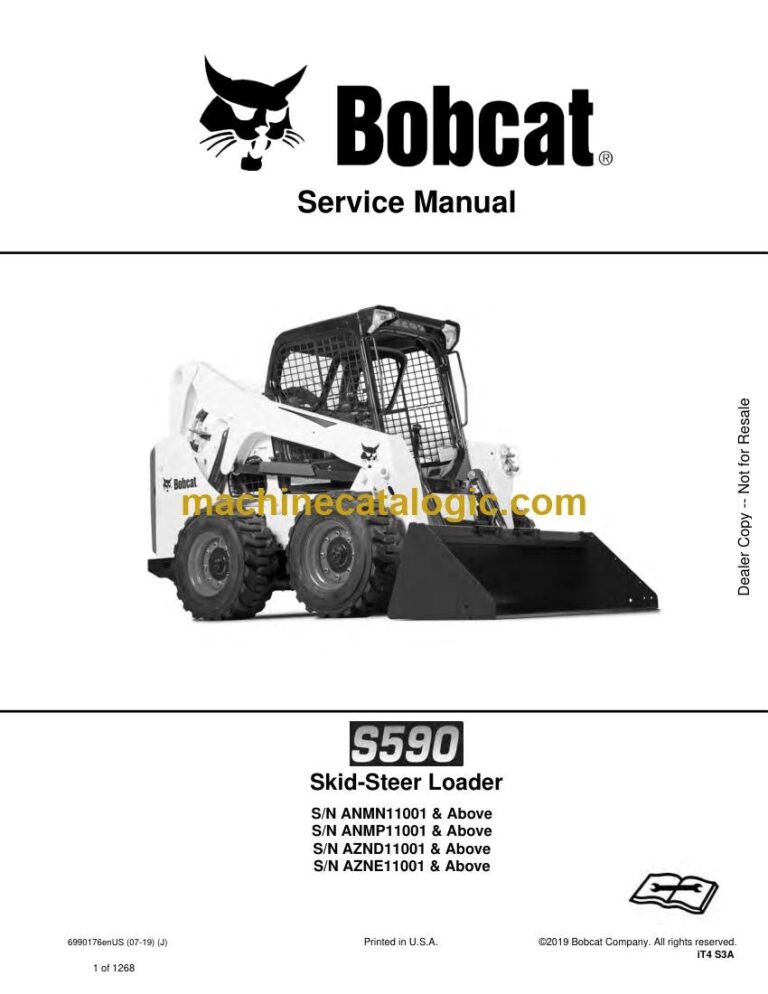 Bobcat S590 Loader Service Manual (SN ANMN11001-ANMN99999)