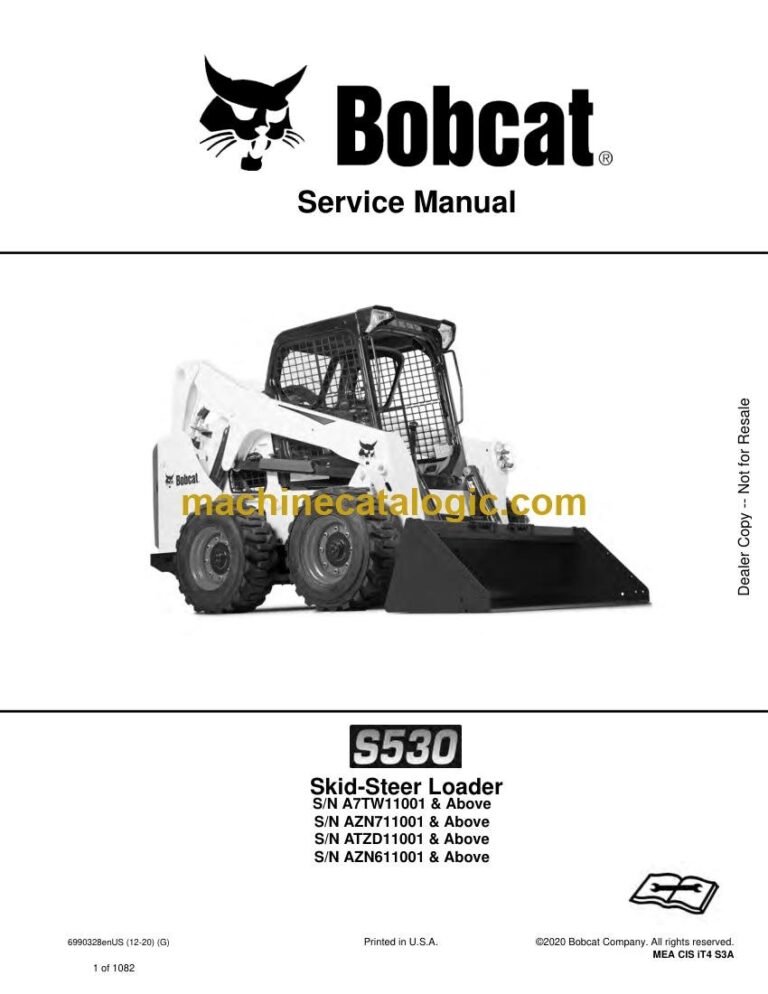 Bobcat S530 Loader Service Manual (SN AZN711001-AZN799999)
