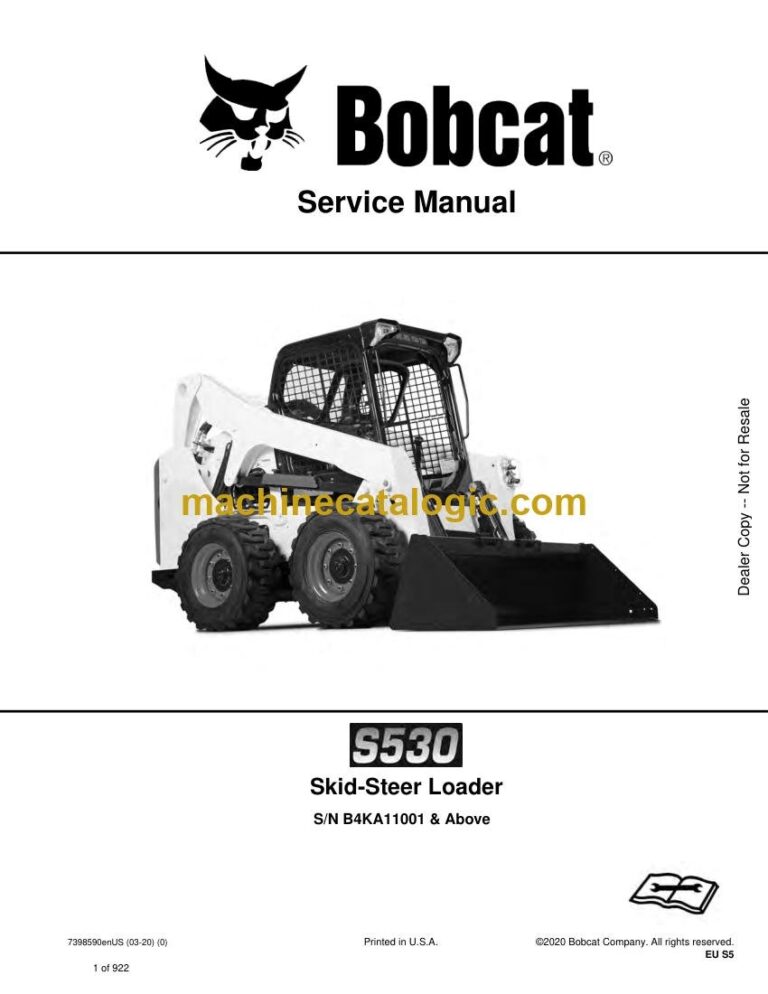 Bobcat S530 Loader Service Manual (SN B4KA11001-B4KA99999)