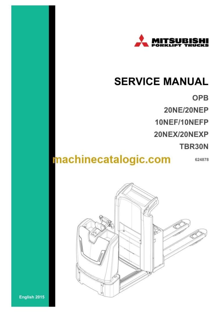 Mitsubishi OPB10NEFP Order Picker Service Manual (624878)