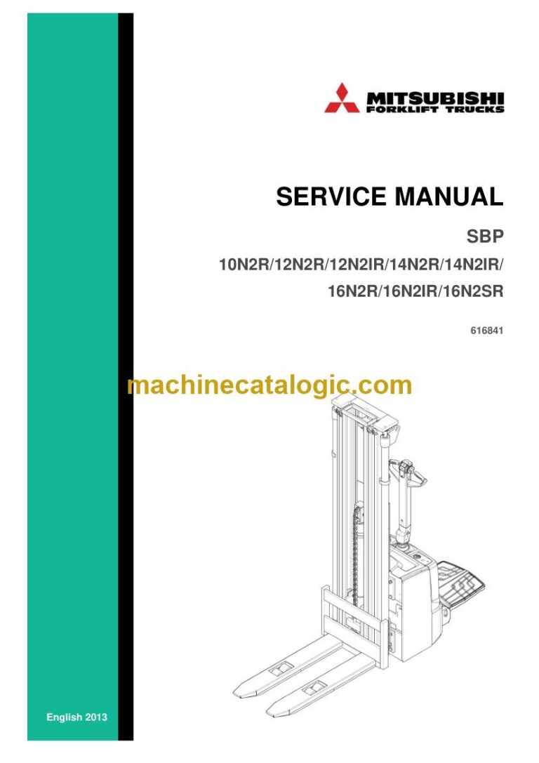 Mitsubishi SBP14N2IR Stacker Service Manual (616841-B)