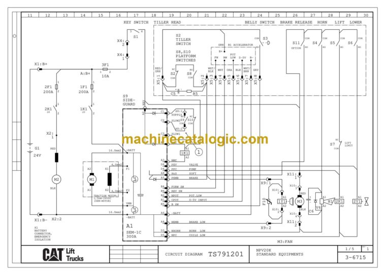 Caterpillar NPV20K Pallet Truck Service Manual (791201)