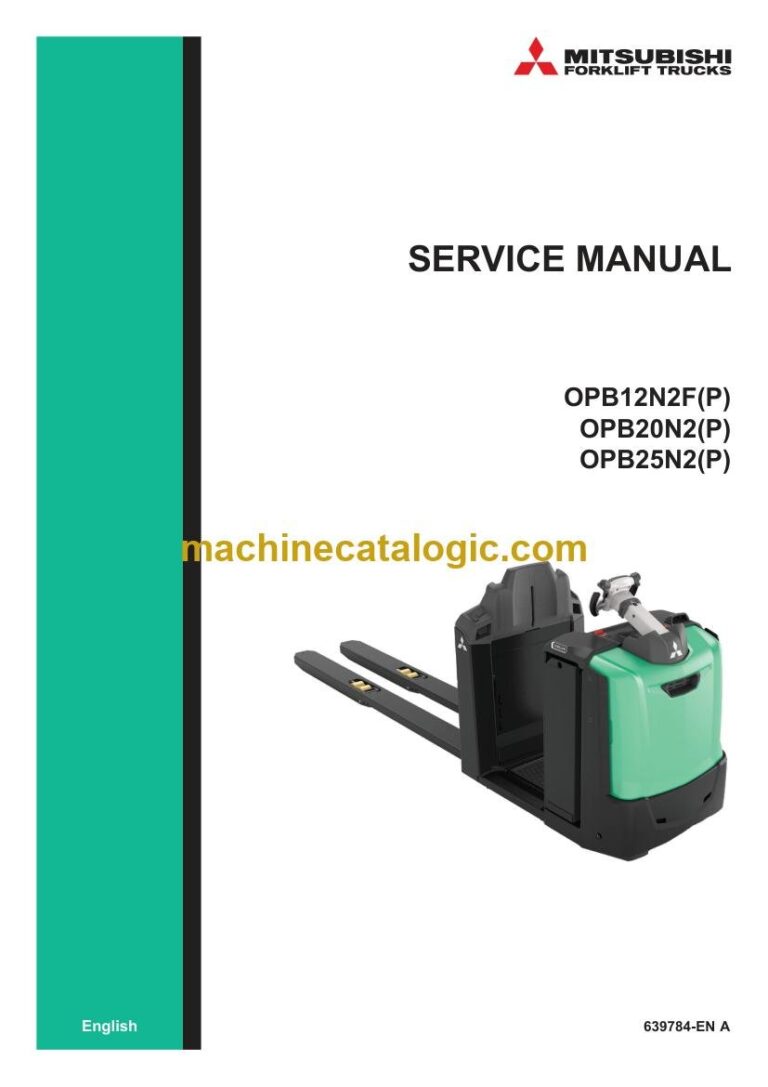 Mitsubishi OPB20N2 Order Picker Service Manual (639784-EN-A)