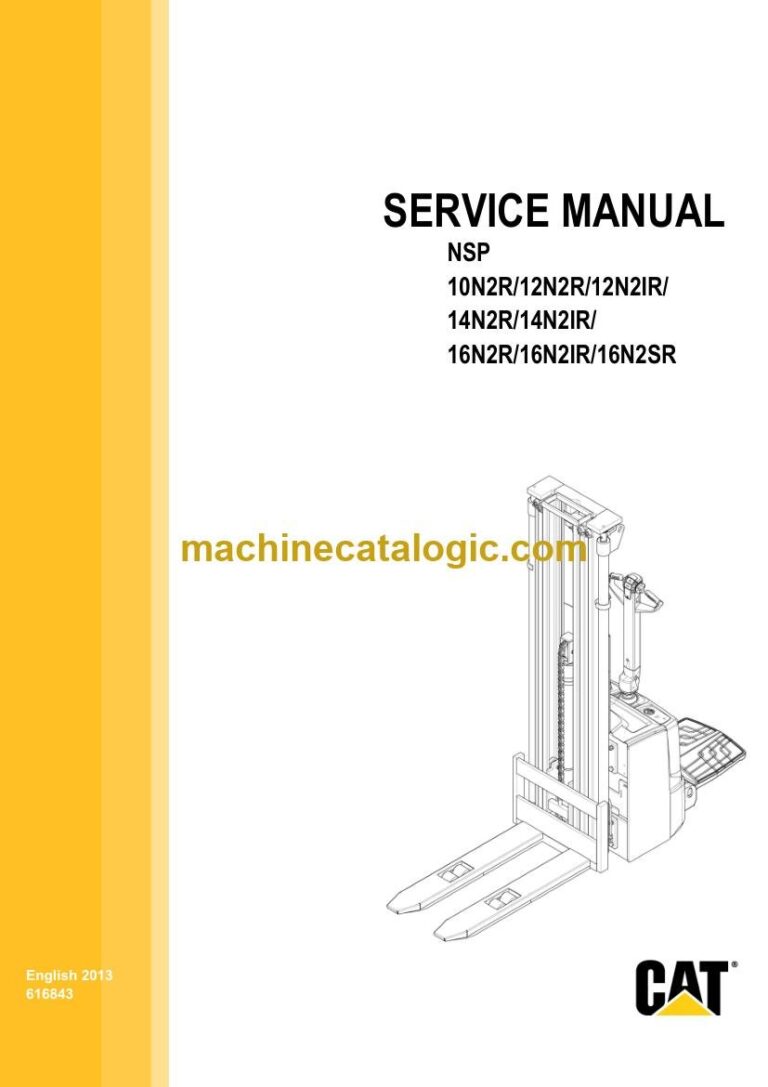 Caterpillar NSP12N2R Stacker Service and Operator Manual (616843)