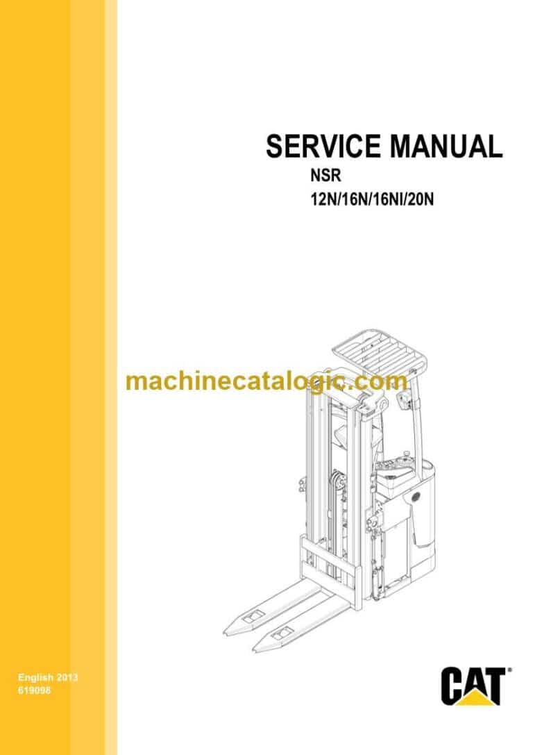 Caterpillar NSR16NI Stacker Service and Operator Manual (619098)