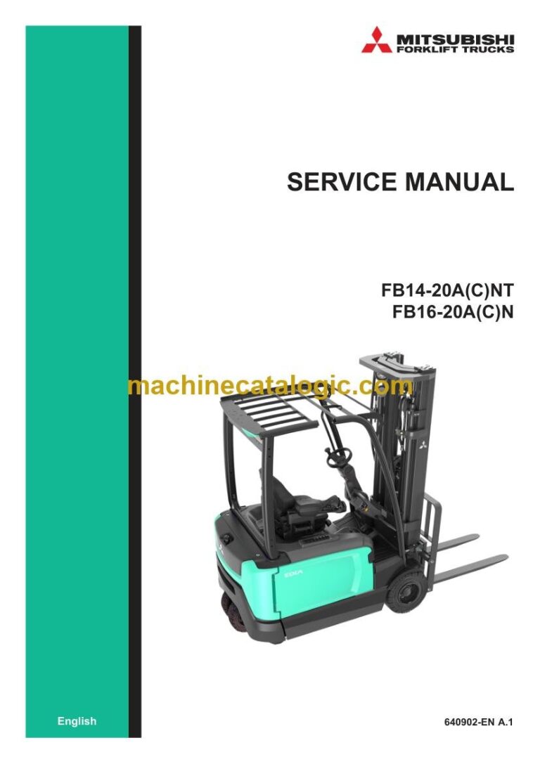 Mitsubishi FB18ACNT Forklift Service Manual (640902-EN-A1)