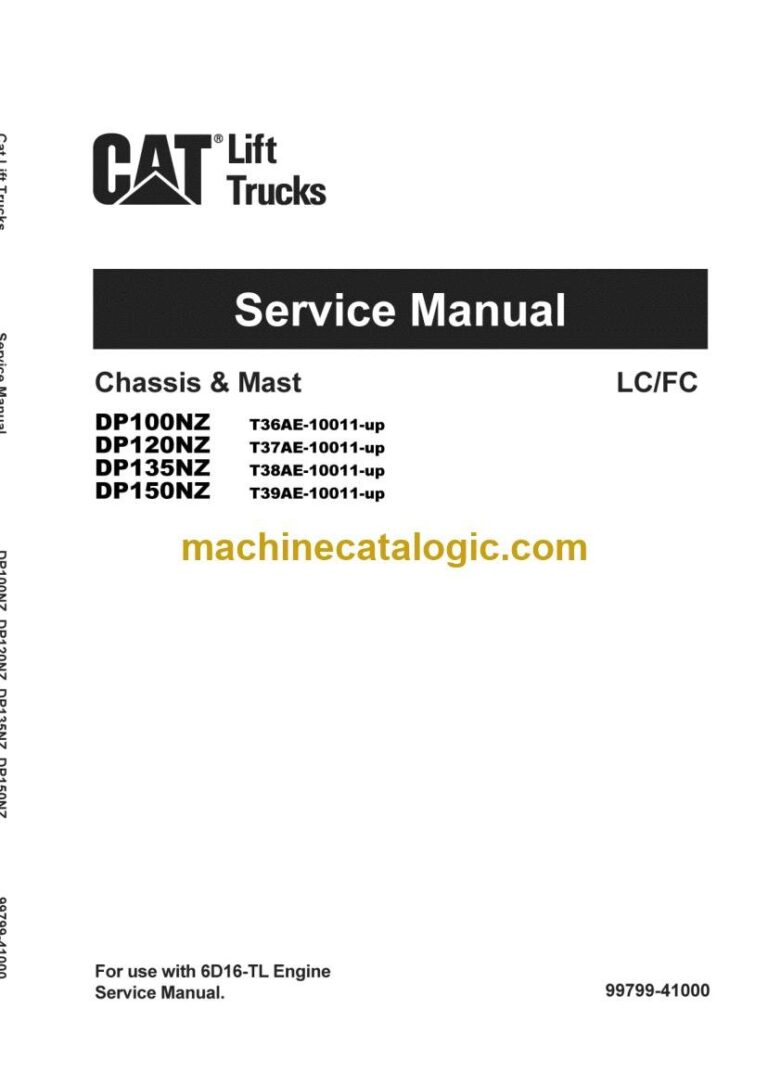 Caterpillar DP120NZ Forklift Service Manual (99799-41000)