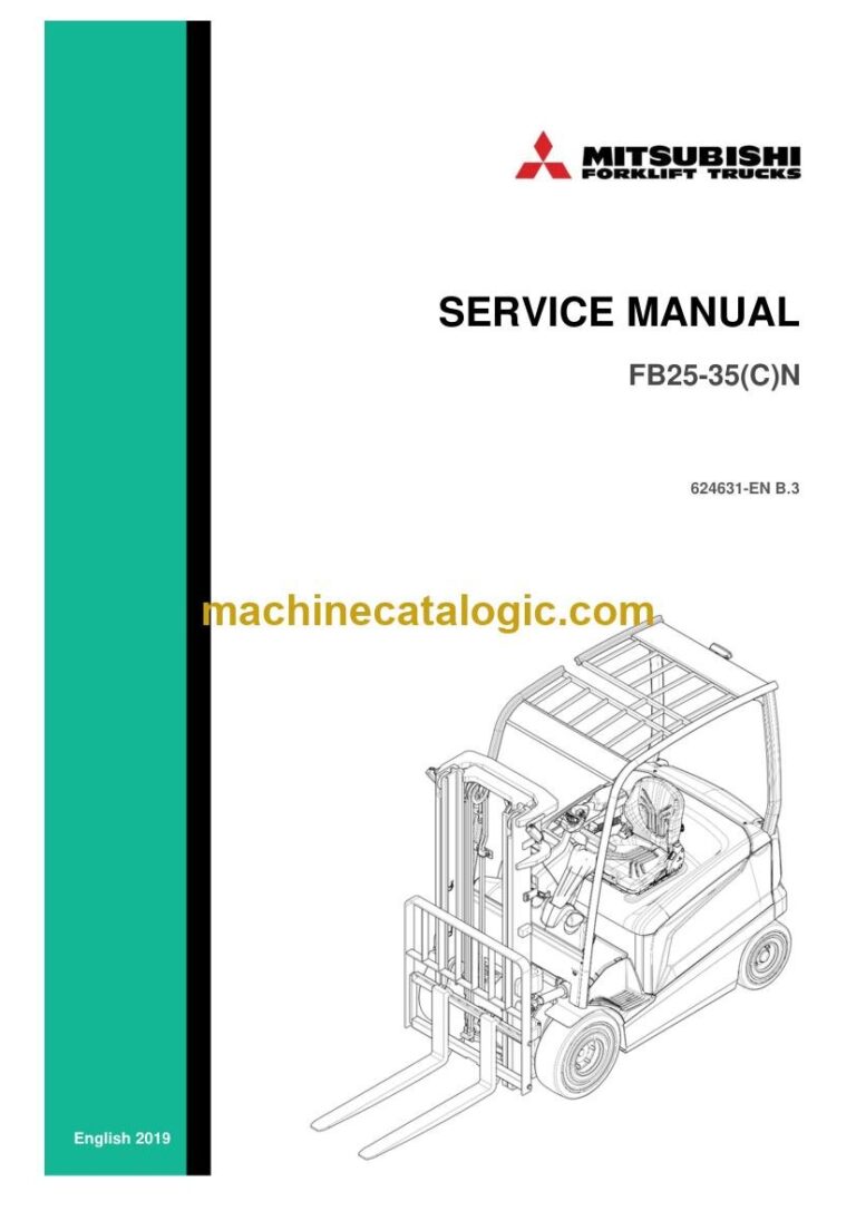 Mitsubishi FB30N Forklift Service Manual (624631-EN-B3)