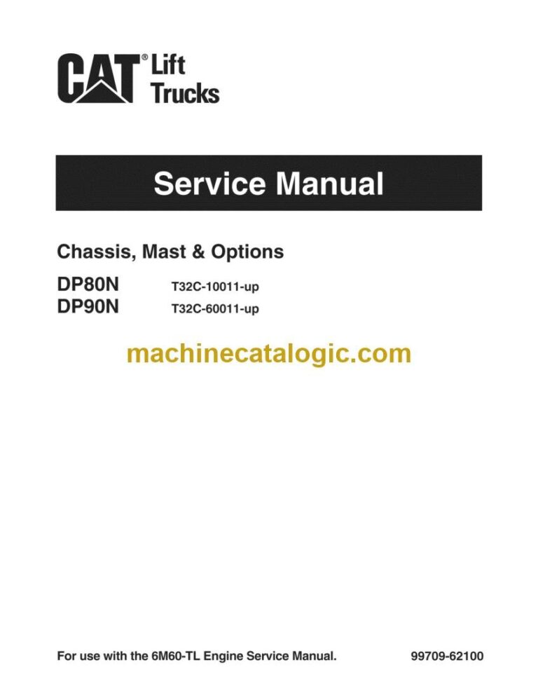 Caterpillar DP90N Forklift Service Manual (99709-62100)