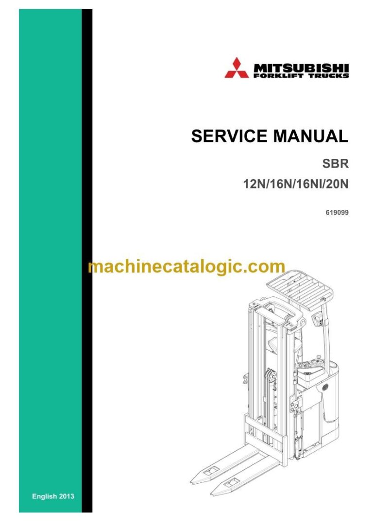 Mitsubishi SBR20N Stacker Service Manual (619099)