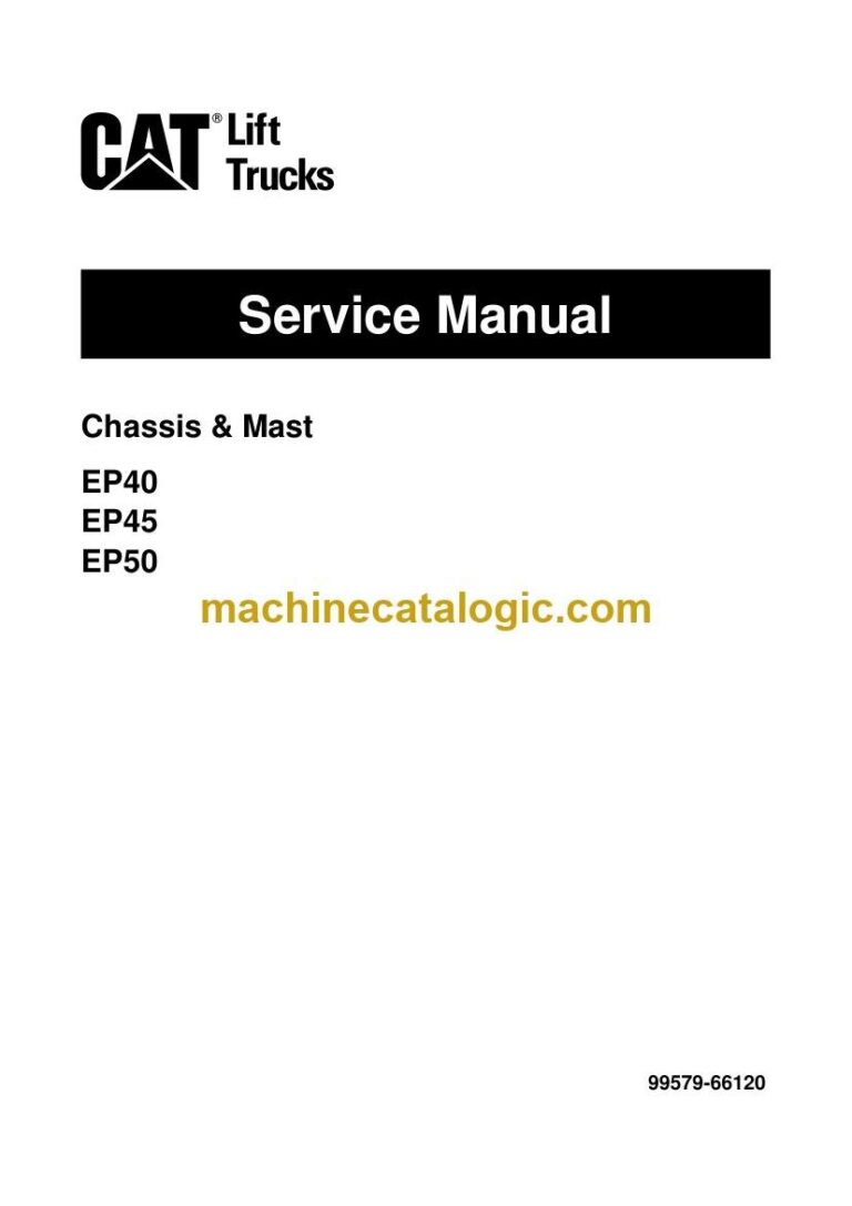 Caterpillar EP 45N Forklift Service and Schematic Manual (99759-66120)