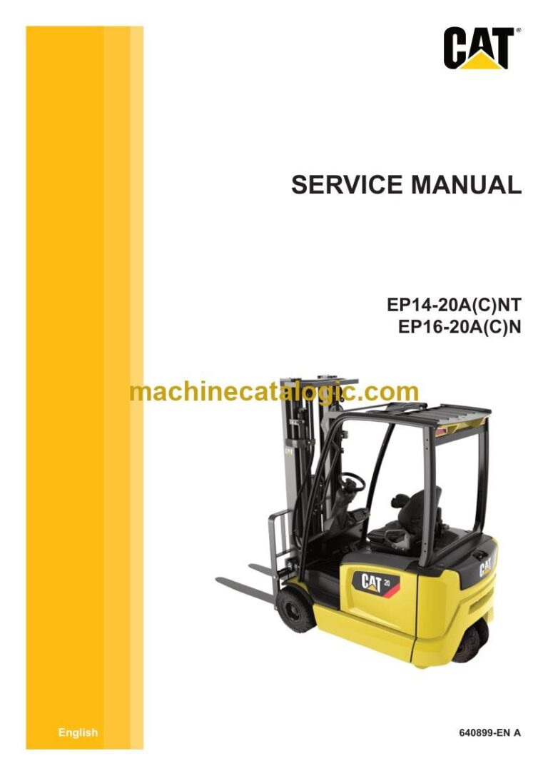 Caterpillar EP16ACN Forklift Service and Operator Manual (640899-EN-A)