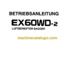 Hitachi EX60WD-2 Radbagger Betriebsanleitung (GM10T-EN1-1) – Deckblatt