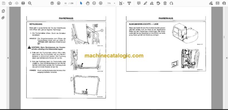 Hitachi EX60WD-2 Radbagger Betriebsanleitung (GM10T-EN1-1) – Beispielseite 2